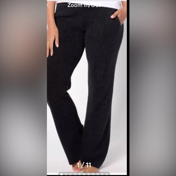 Barefoot Dreams Black Straight Leg Sweatpants - Picture 1 of 9